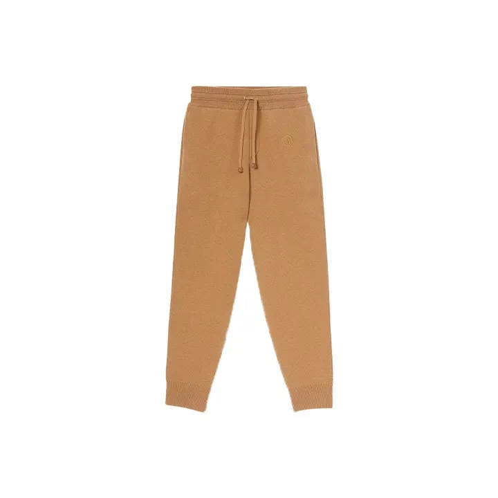 Burberry Monogram Motif Cashmere Blend Jogging Pants 'Camel'-0