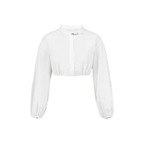 Pitpat Cropped Coats Women's White