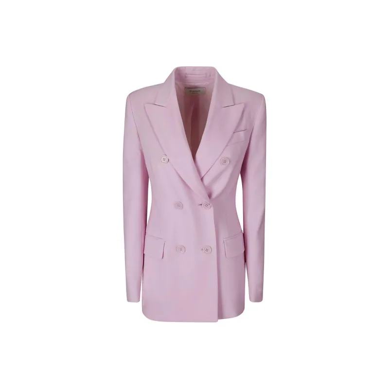 SportMax Adamo Double Breasted Long Sleeved Jacket-0