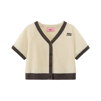 CHUU Cropped Coats Women's White Apricot