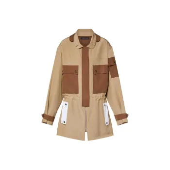 LOUIS VUITTON Color Blocked Cargo Coat