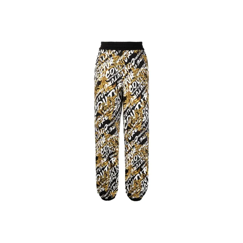 VERSACE Knitted Sweatpants Women's Yellow-0