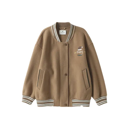 XIANGYING Baseball Jacket Women's Camel