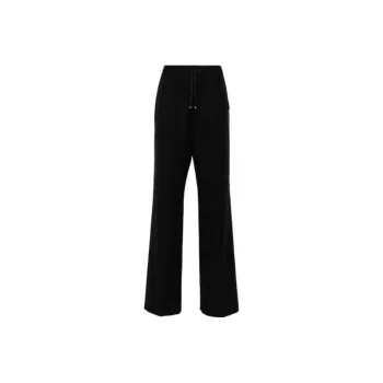 Moncler Logo appliqué Felted Straight Trousers