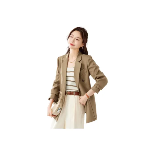 TERRE BLEUE Business Suit Women's Light Khaki