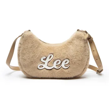 Lee Fabric, PU Shoulder Bag Regular Women's Khaki/Ecru/Dusty Blue