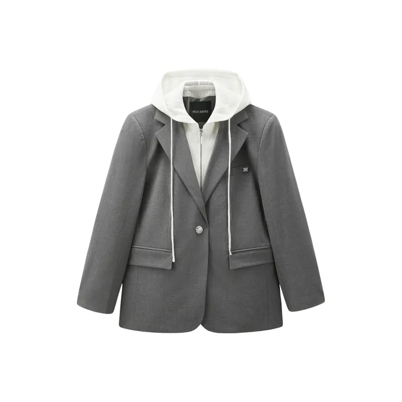 PEACEBIRD Business Suit Women's Gray-0