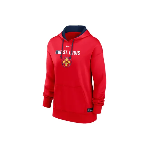 Nike St. Louis Cardinals Authentic Collection City Connect Women's Nike Therma Mlb Pullover Hoodie