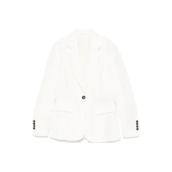 Brunello Cucinelli Monili Embellished Fluid Twill Blazer