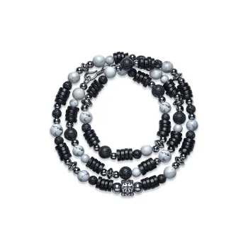 Cuud Volcanic Stone Bracelets Men's