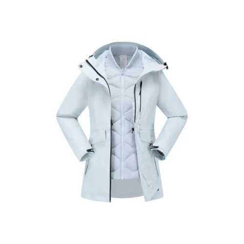 DECATHLON SUPERFIT And Warm Windbreaker Jacket Women's Mist/Dream Blue