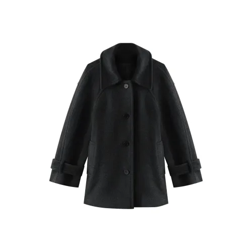 THE SEA LIFE Coat Women's Black Gray