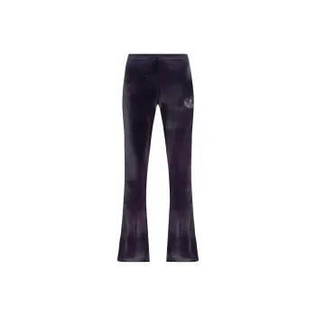 Adidas Originals Velvet Pants With Rhinestone Trefoil