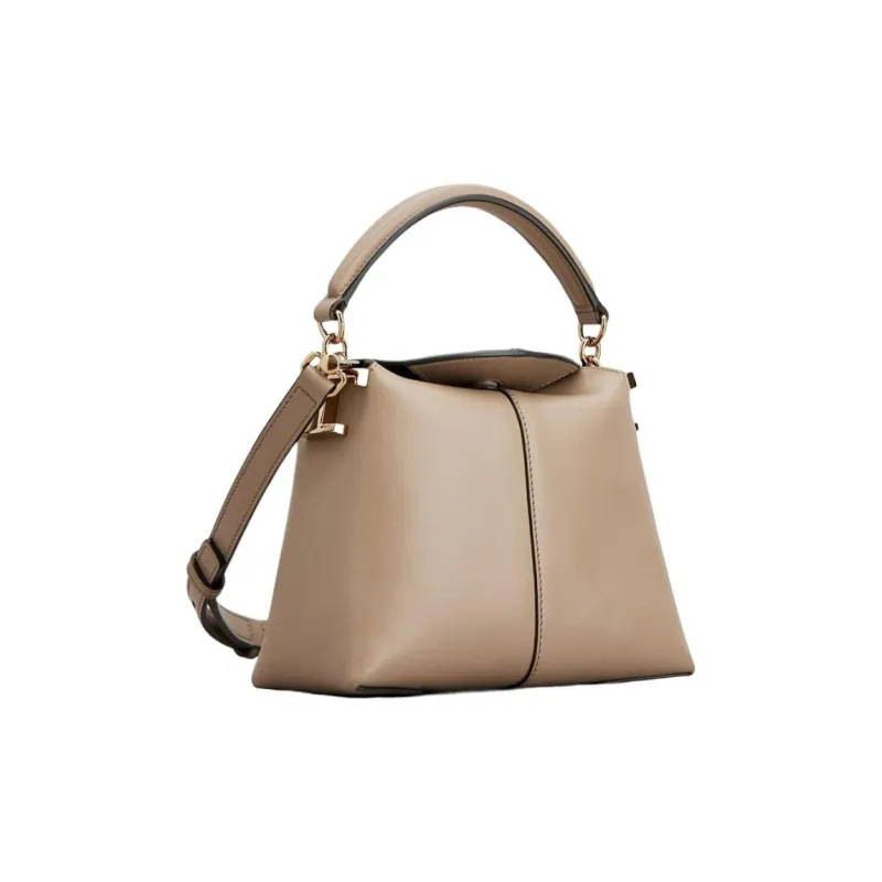 TOD'S Leather Shoulder Bag, Crossbody Bag, Handbag Women's Beige-1