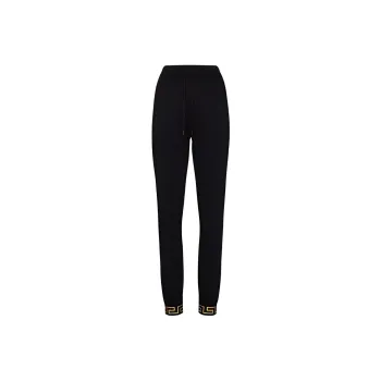 VERSACE Knitted Sweatpants Women's Black