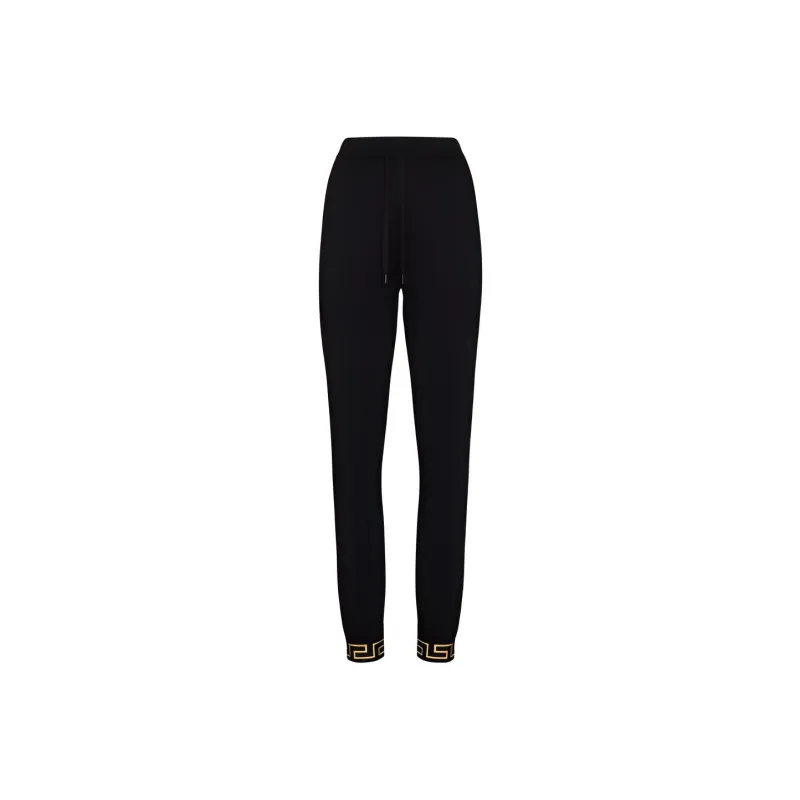 VERSACE Knitted Sweatpants Women's Black-0