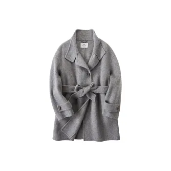 XIANGYING Coats Women's Gray