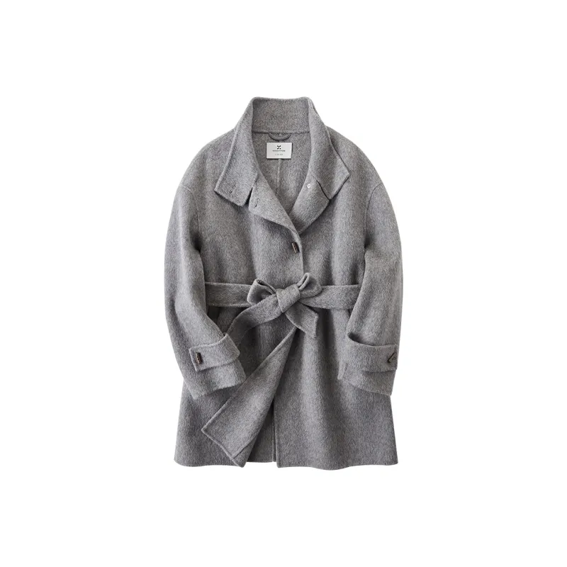 XIANGYING Coats Women's Gray-0