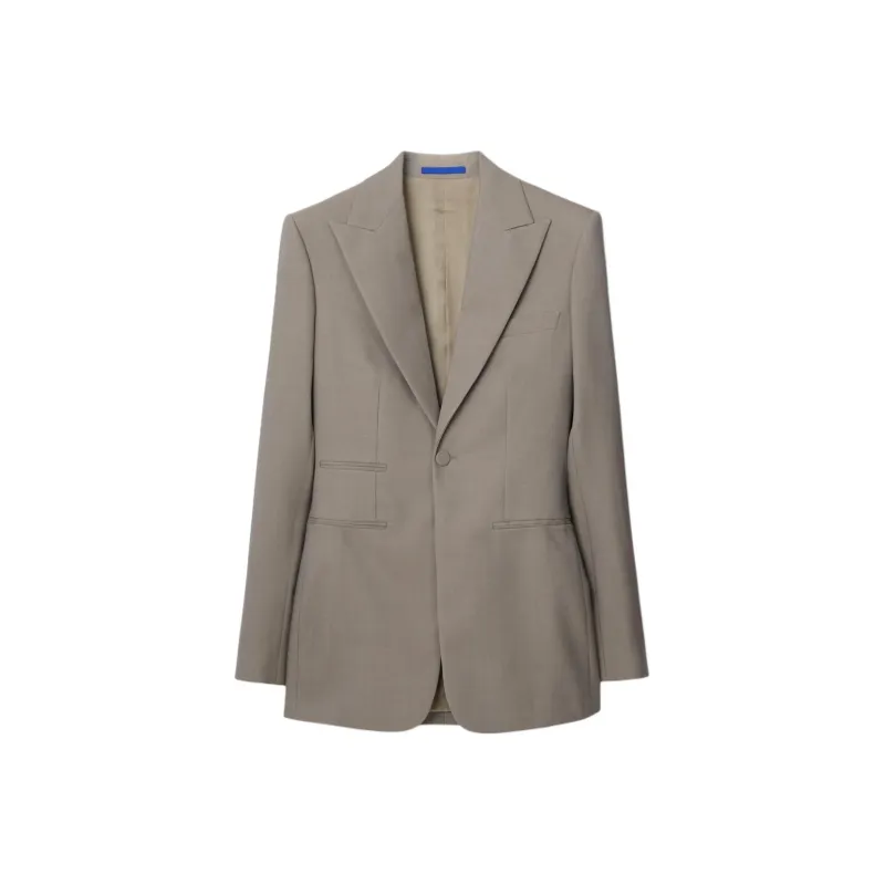 Burberry Single-breasted Wool Blazer-0