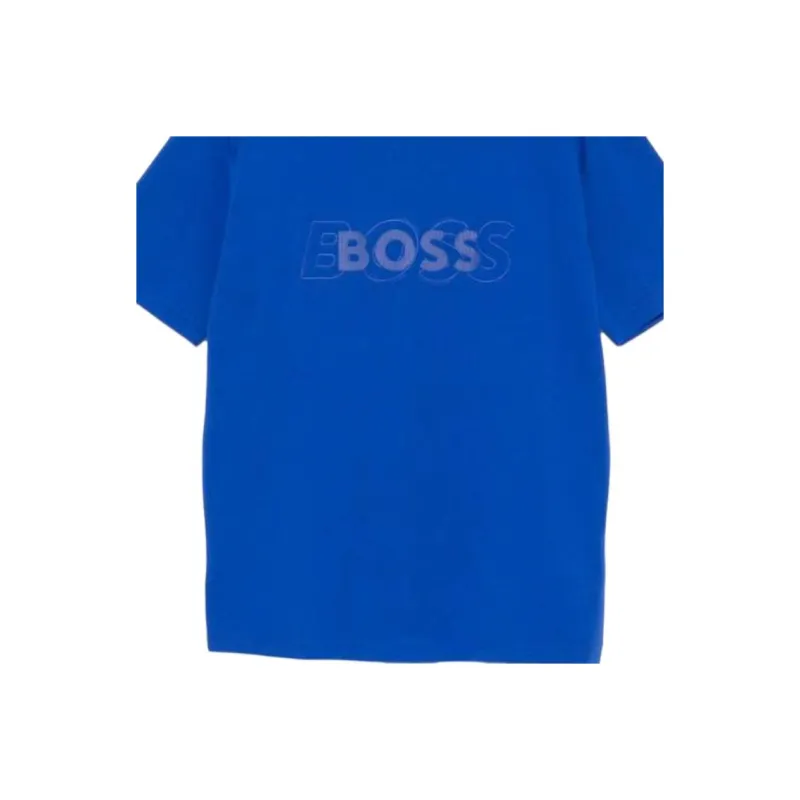 HUGO BOSS Logo embroidered T shirt-4