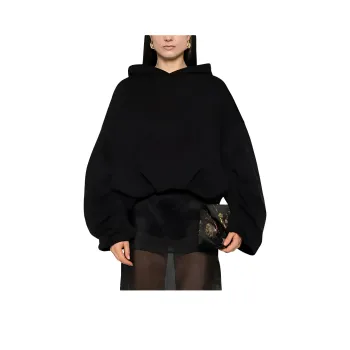 DRIES VAN NOTEN Draped Hoodie 'Black'