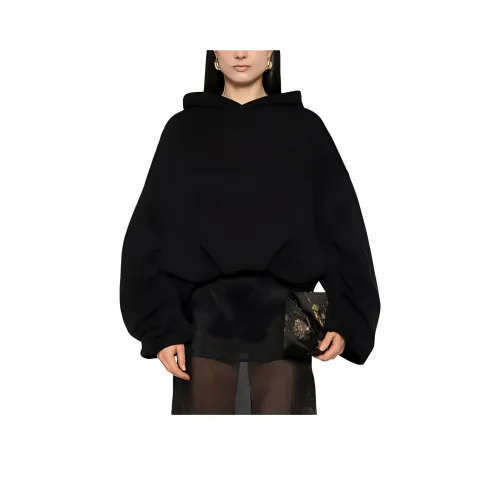 DRIES VAN NOTEN Draped Hoodie 'Black'