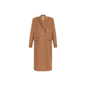 Vetements Double Breasted Structured Long Coat