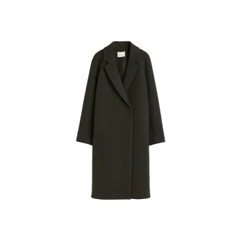 H&M Coats Women's Dark Khaki Green
