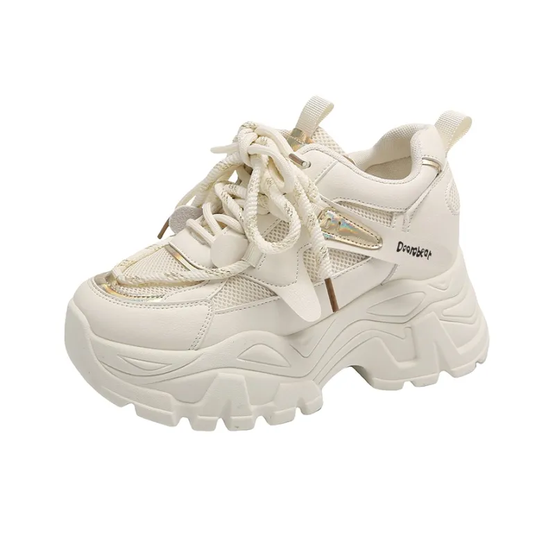 Budding Bear Abrasion Resistant Breathable Slip Resistant Low Top Chunky Sneakers Women's-15