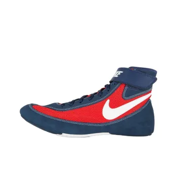 Nike SpeedSweep 7 Anti Slip Wear Resistant High Top Training Shoes Men's Blue Red White