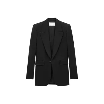 SAINT LAURENT Single Breasted Long Sleeved Jacket