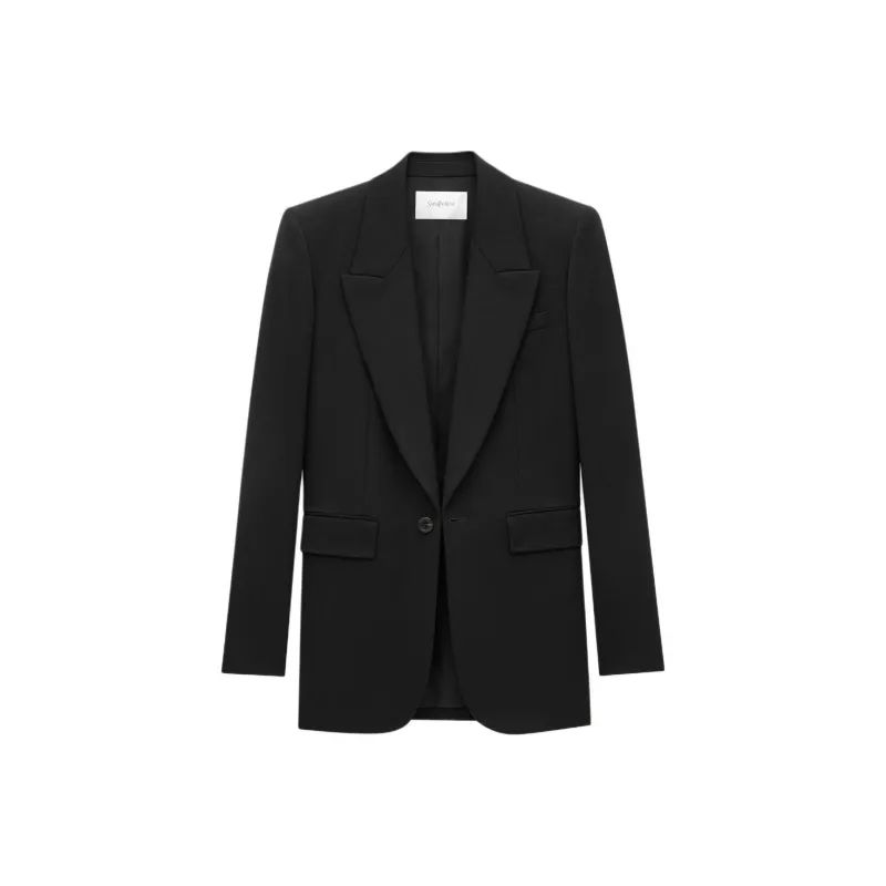 SAINT LAURENT Single Breasted Long Sleeved Jacket-0