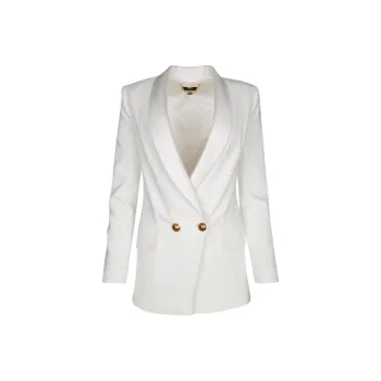 Elisabetta Franchi Double Breasted Long Sleeved Blazer