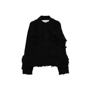 NATASHA ZINKO Distressed Cotton Jacket