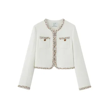 Luqingyi Velvet-feel Coat Women's Ecru