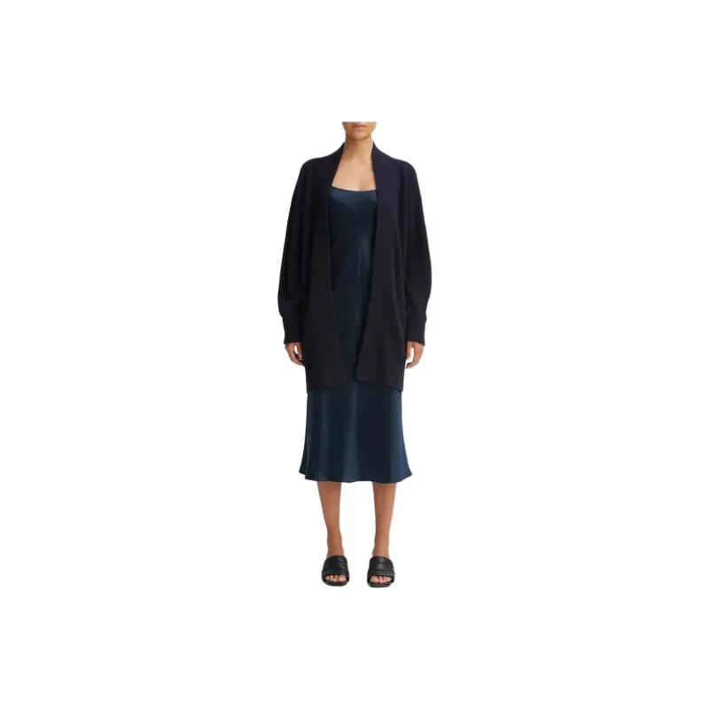VINCE Trench Coat Women's Marine Blue-0