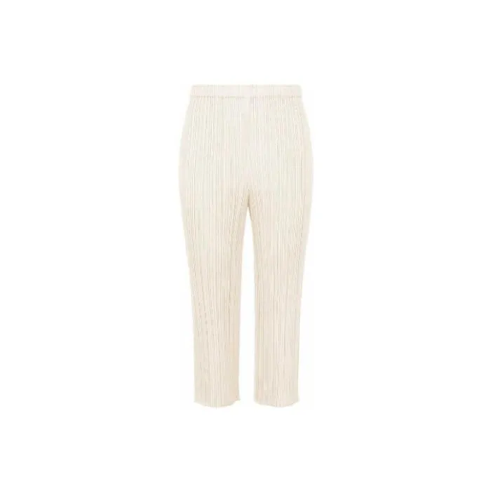 PLEATS PLEASE ISSEY MIYAKE Casual Pants Women's Gray White-0