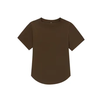 ZAO FU NIAO T Shirts Women's ZFN NKDT 012 Brown