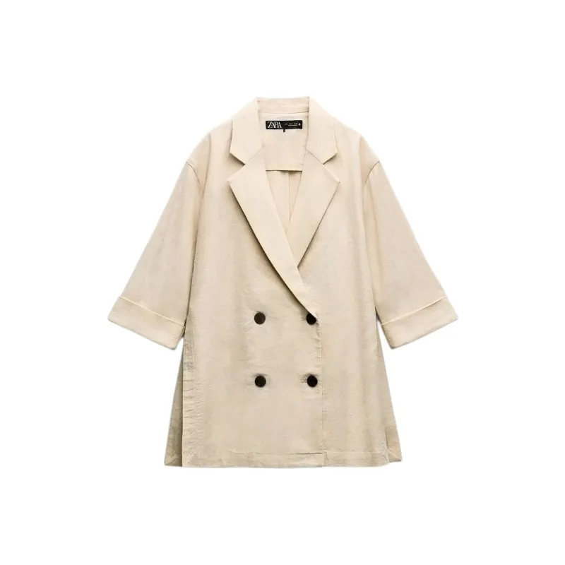 ZARA Business Suit Women's Light Sand-0