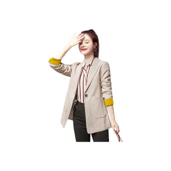 Mo Han Yi Mei Business Suit Women's Apricot & Yellow