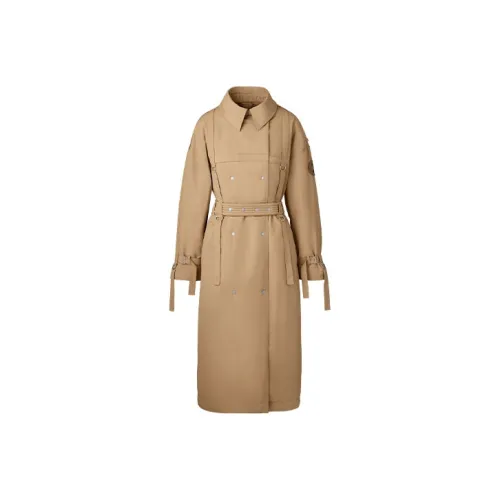 Canada Goose Rokh X Matt McCormick Co-branded Series Trench Coats Women's Khaki