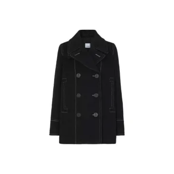 Burberry Velvet Jackets Women's Black