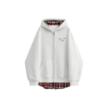 MIIOW Trend Party Series Sweatshirt Unisex Flower Gray & Red