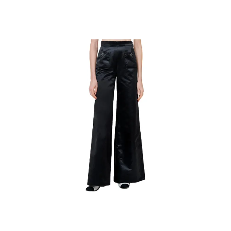 CHANEL Casual Pants Women's Black-0