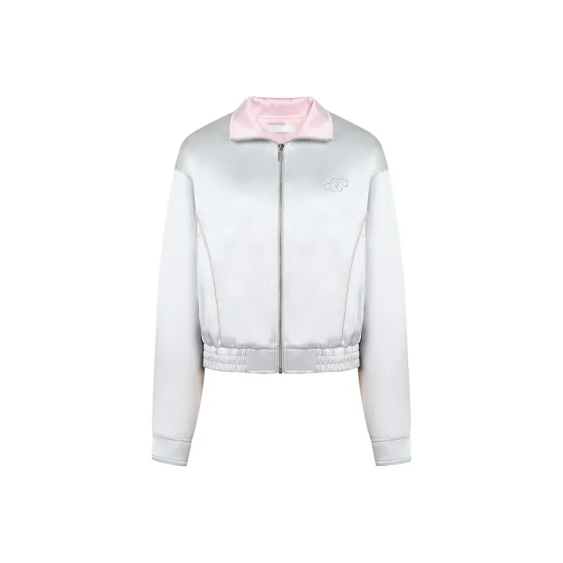 Three Quarters Cropped Coat Women's Silver-0