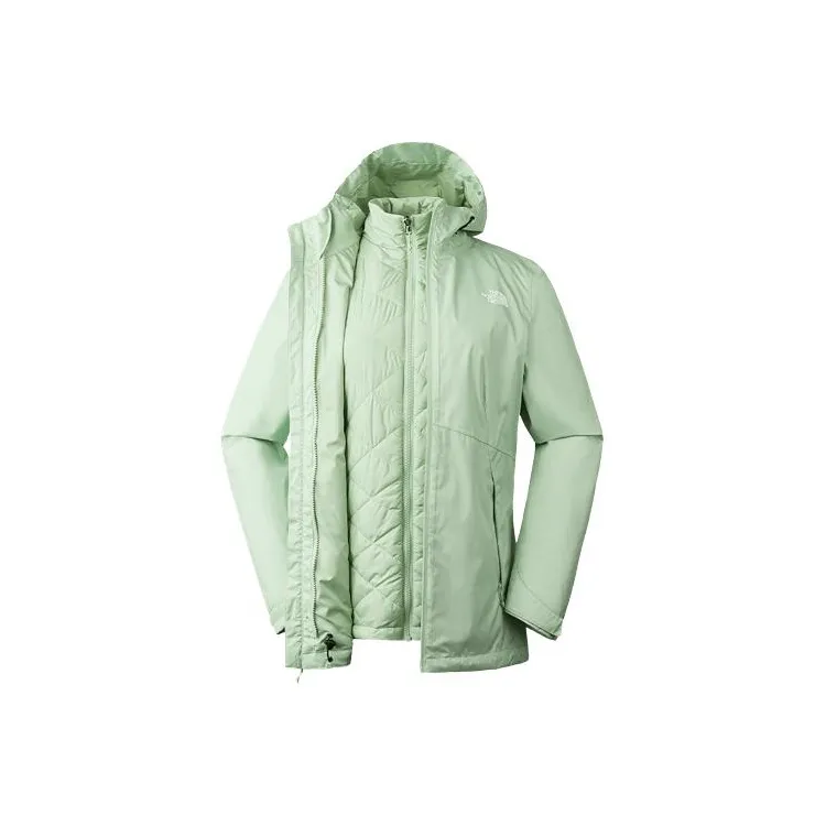 THE NORTH FACE City Outdoor Collection Waterproof And Windproof To Keep Warm Windbreaker Jacket Women's Green-0
