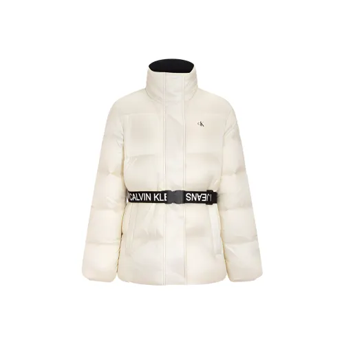calvin MOB KLEIN Puffer Jacket Women's Ecru
