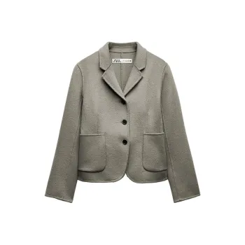 ZARA Business Suit Women's Gray Green