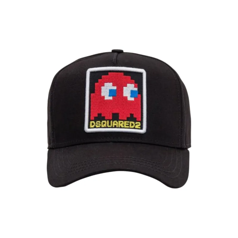 Dsquared2 X Pac Man Logo Embroidered Baseball Cap-1