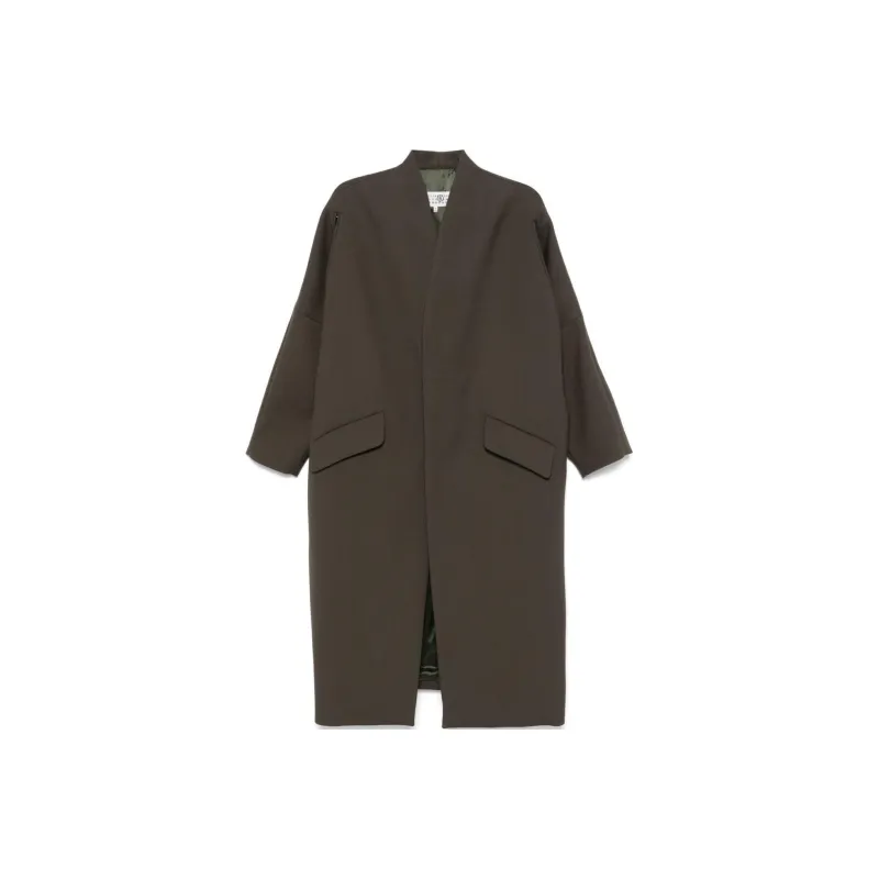 MM6 Maison Margiela Tecnho Wool Coat 'Khaki'-0